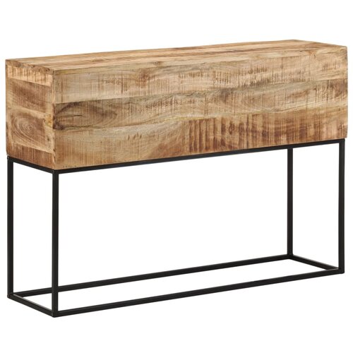 VidaXL Konzolni stol 110x30x75 cm grubo masivno drvo manga i željezo Slike