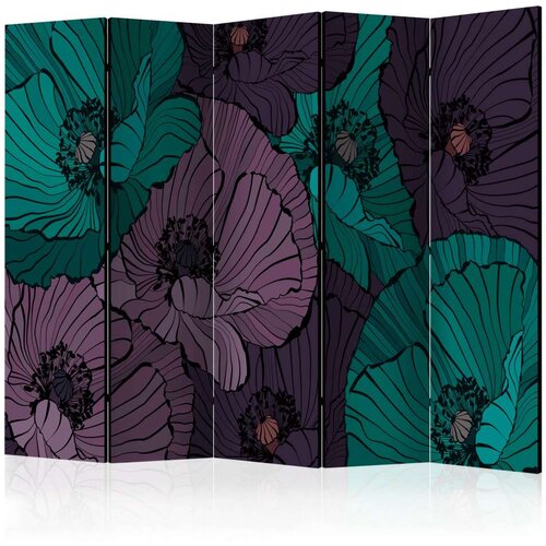  Paravan u 5 dijelova - Flowerbed II [Room Dividers] 225x172 Slike