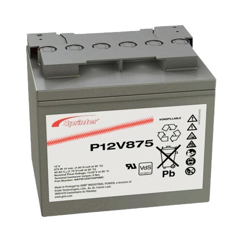 Exide akumulator sprinter P12V875, M6 terminal, 12V, 41Ah Slike