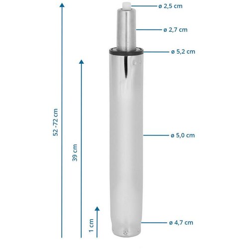 MID.YOU Dodatek Za Pisarni&amp;scaron;ki Stolček Gf-Xxl, Krom Slike