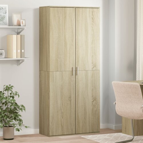 vidaXL Visoka omara sonoma hrast 80x35x180 cm inženirski les Cene