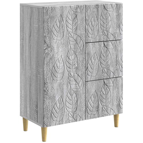 vidaXL Strani &scaron;al Siva Sonoma 66 x 34,5 x 90 cm Inženirski les, (5000253249) Cene