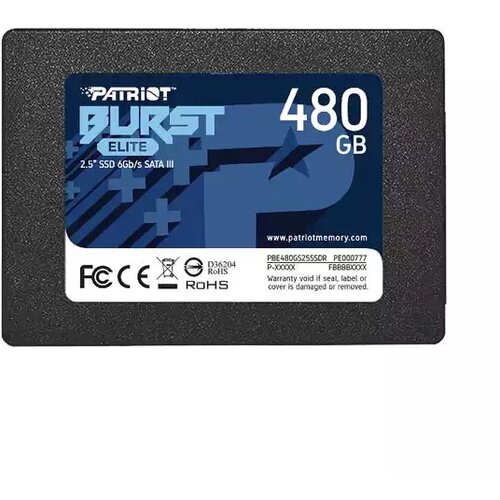 SSD 2.5 SATA3 6Gb/s 480GB Patriot Burst Elite 450MBs/320MBs PBE480GS25R Cene