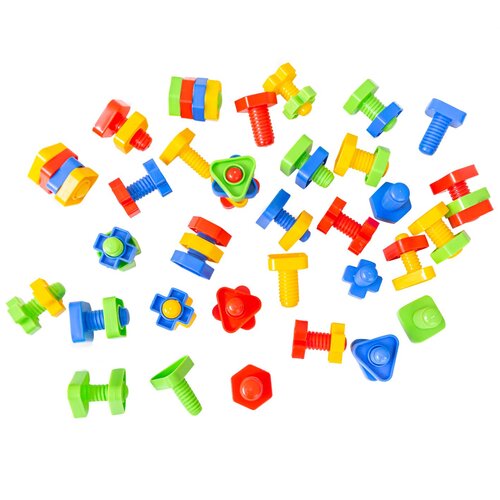 Monkey Gym Izobraževalni gradniki Screw King 64 kosov, (5000081119) Slike