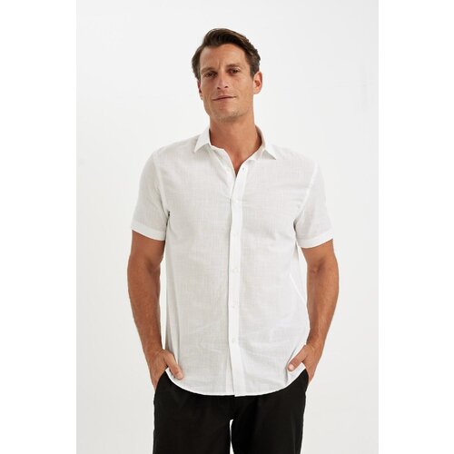 Defacto Regular Fit Polo Neck Cotton Short Sleeve Shirt Slike