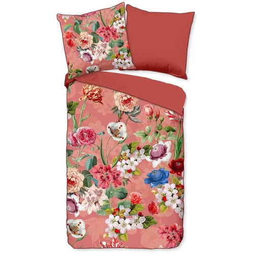 Descanso Oranžna posteljnina iz organskega bombaža Flowery, 140 x 220 cm Slike