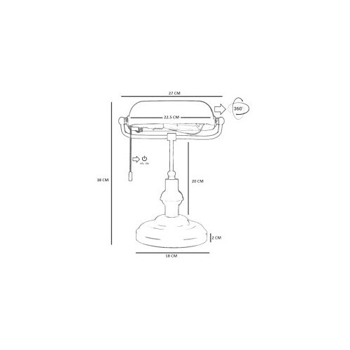 Opviq 8897-5 white table lamp Cene