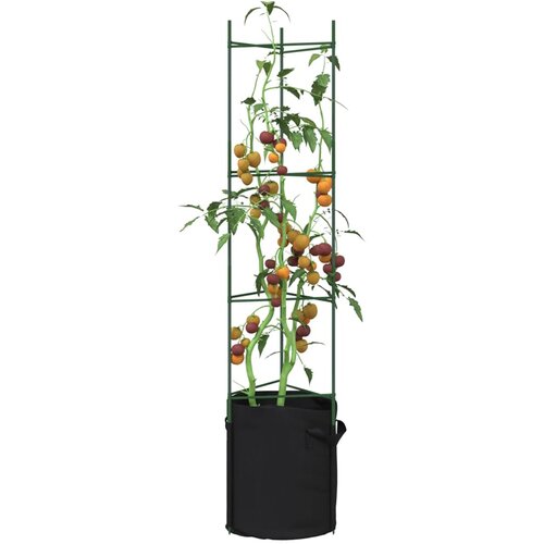 Furnova Mreža za paradižnik z vrečo za rastline 2 kosa 154 cm jeklo PP, (21920807) Slike