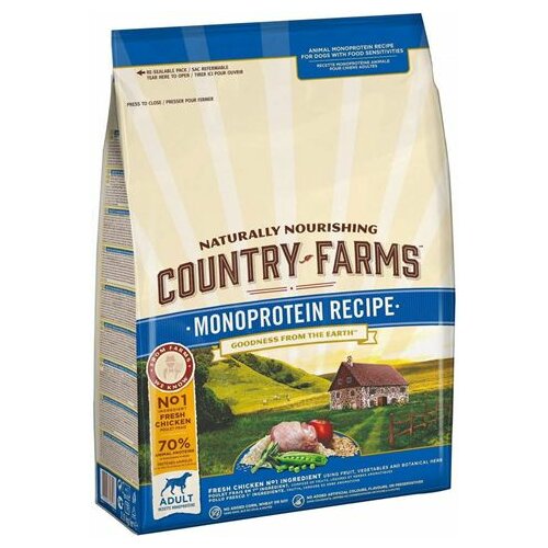 Country Farms hrana za pse Monoprotein Adult Piletina 11kg Slike