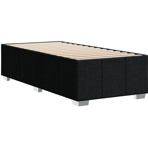  Okvir za krevet bez madraca crni 90x200cm od tkanine Slike