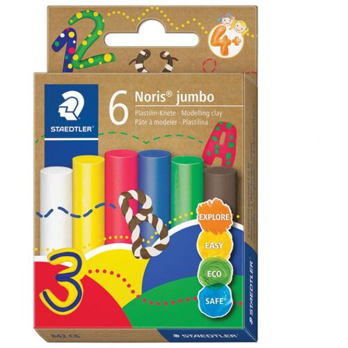  PLASTELIN 6BOJA NORIS JUMBO STAEDTLER 842 C6 BLISTER Cijene