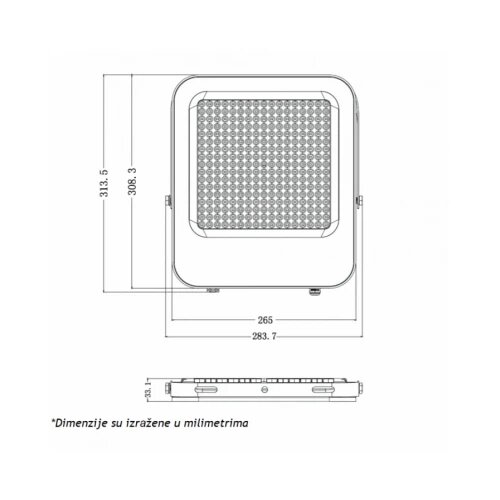  LED REFLEKTOR IK03 200 W 6500K Cene