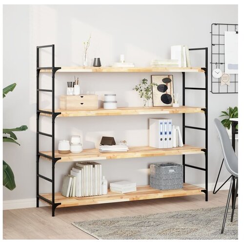 vidaXL Plutajuće police 3 kom 160x40x4 cm od neobrađenog drva bagrema - Prirodna 160 x 40 x 4 cm 3 1 Cene