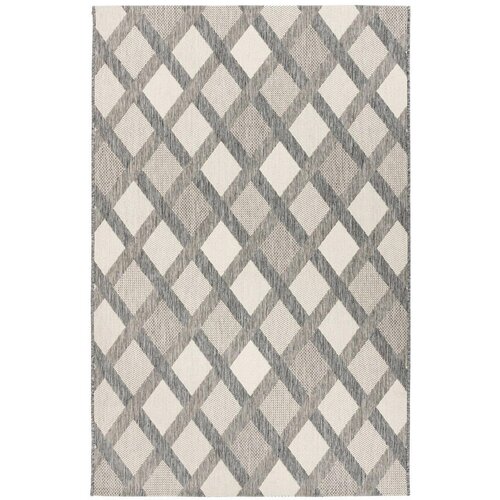 Kayoom RAVNO TKANA PREPROGA Splash 800 Creme / Grau 160/230 cm tkano krem barve, siva Cene