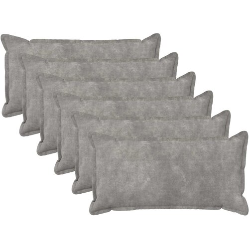  Presvlaka za jastuk 6 pcs HOUTEN Svjetlosiva 40 x 70 cm Slike