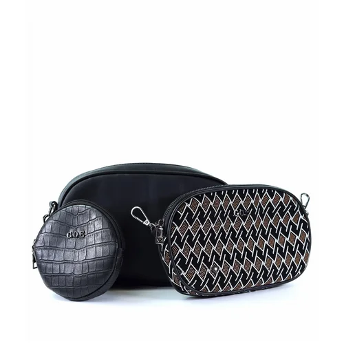 Kesi Women's Messenger Bag 3w1 GOE ZNJ031 Black
