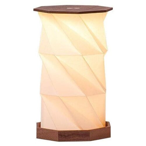 Gingko LED namizna svetilka v temni naravni barvi (višina 18 cm) Twist Hexagon – Cene