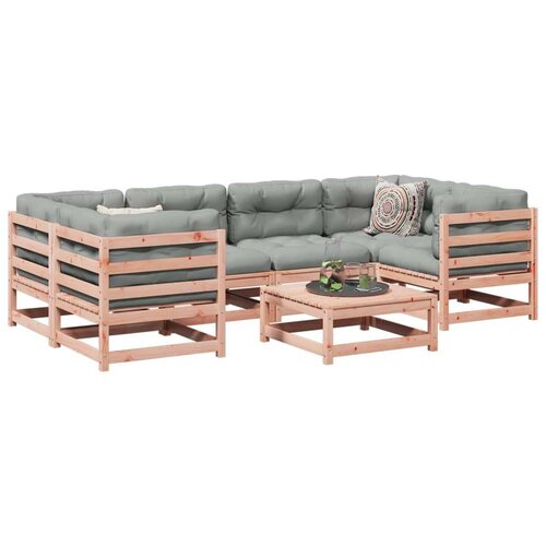  7-dijelni set vrtnih sofa od masivnog drva duglazije Cene