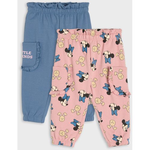Sinsay Pamučne jogger hlače s volanima 2 pack Minnie Mouse Slike