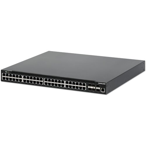 Intellinet 54-Port L3 Fully Managed PoE+ Switch with 48 Gigabit Ethernet Ports and 6 SFP+ Uplinks Cijene