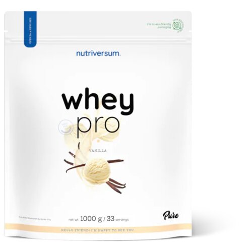 NUTRIVERSUM whey pro - prvoklasni čist protein surutke - vanila 1kg Cene