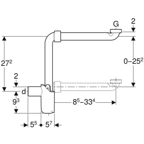 Geberit Sifon (1 ¼″, Premer: 32 mm, Plastika) Cene