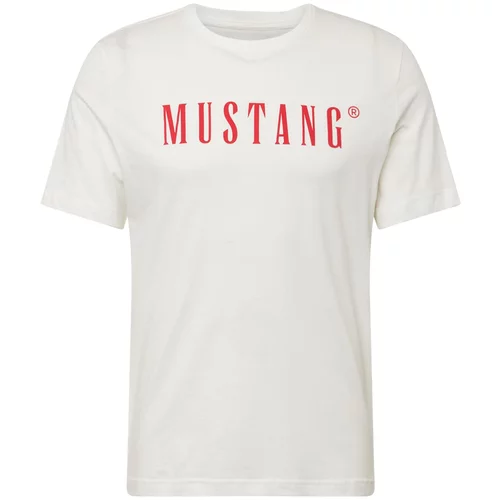 Mustang Majica 'Austin' kremna / rdeča
