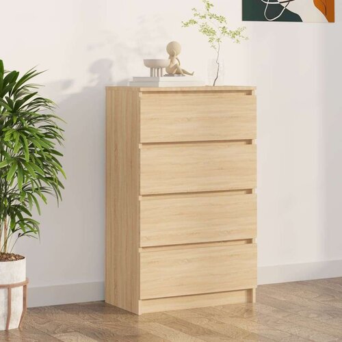  Komoda sonoma hrast 60x35x98,5 cm konstruiran les, (20621425) Slike