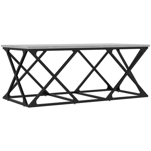 vidaXL Klubska mizica siva sonoma 100x49x40 cm inženirski les, (20907830) Cene