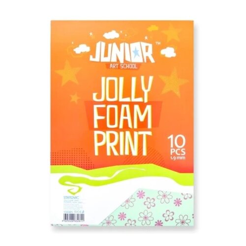 Junior jolly printed foam eva pena &amp;scaron;tampana cvetići a4 10k ( 134305 ) Slike