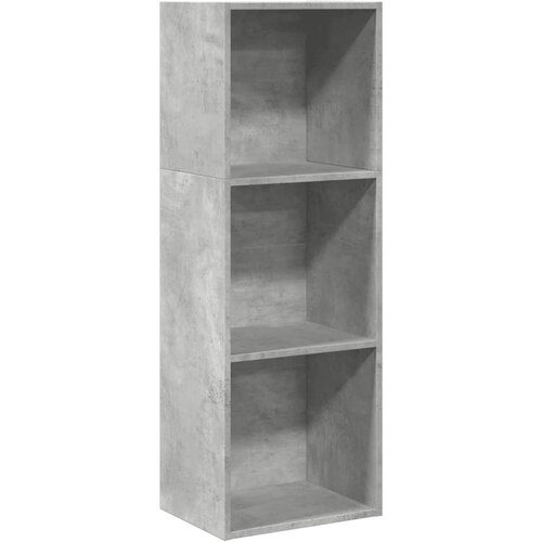  Regal za knjige boja betona 40x30x114 cm konstruirano drvo Slike