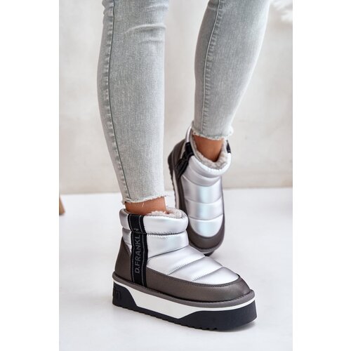 Kesi Low snow boots on thick sole D.Franklin Silver Cijene