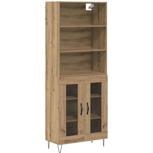 Highboard 2 kom. Umjetnički hrast 69,5 x 34 x 180 cm Slike