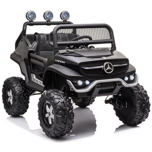  Licencirani auto na akumulator Mercedes Unimog S - crni Slike