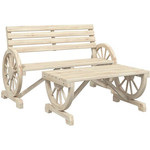 Maison Chic Seti vrtnega pohištva - Vrtna garnitura - Vrtni pohištvo set 2-delna trden les jelke, (21810348) Cene