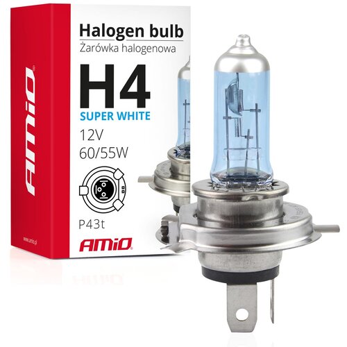 Amio Auto sijalica halogena H4 super bijela Cene