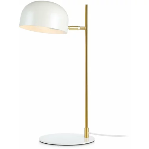 Markslöjd bijela stolna svjetiljka s postoljem u bakrenoj boji Pose