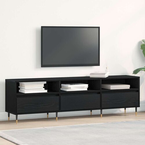 TV ormarić Crna Hrast 150x30x44 5 cm Odabrani materijal Cijene