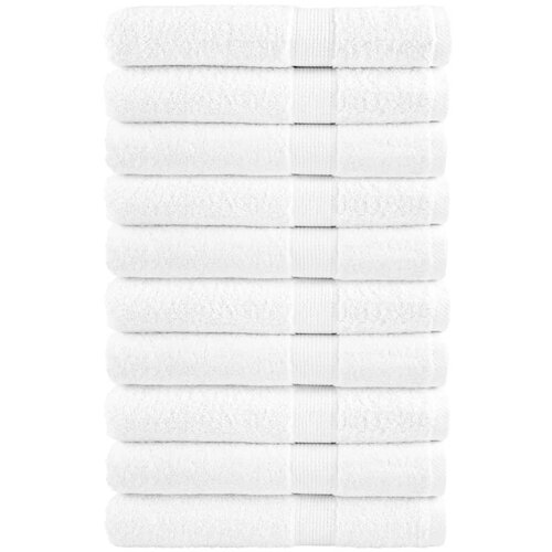 vidaXL Premium brisače 10 kosov bela 100x200 cm 600 gsm 100 % bombaž Cene