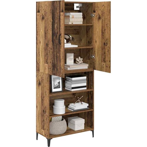  Highboard Staro drvo 69,5 x 34 x 180 cm Konstruirano drvo Slike