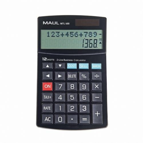 Maul stoni poslovni kalkulator MTL 600, 12 cifara crna ( 05DGM3600B ) Cene