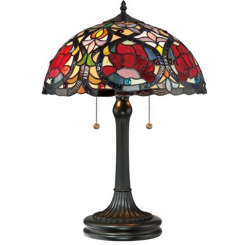 Elstead Lighting Elstead Larissa Namizna svetilka Tiffany z 2 lučkami, vintage bronasta, E27, (22099519) Cene