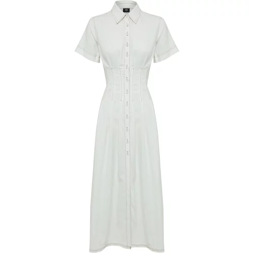 REUX Košulja haljina 'GRAYSEN' bijela