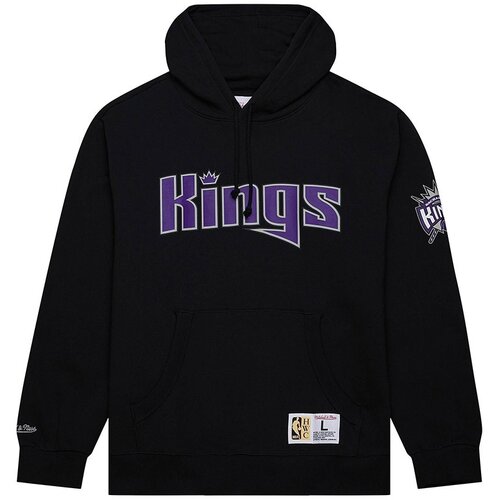 Mitchell And Ness mu&amp;scaron;ki Sacramento Kings Game Vintage Logo pulover sa kapuljačom Slike