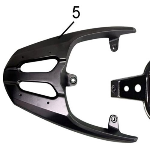  Zadnji paktreger za skuter Motovene New Flash HF, crni Slike