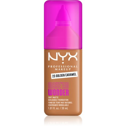 NYX Professional Makeup Make &lsquo;Em Wonder blagi matirajući puder nijansa 23 Golden Caramel 30 ml Cijene