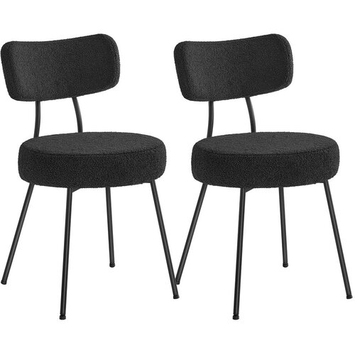 Songmics Set jedilnih stolov 59x48,5x82,5 cm Črna, (5000302406) Slike