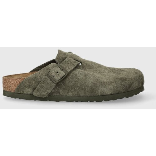 Birkenstock Natikače od brušene kože Boston za žene, boja: zelena Cijene