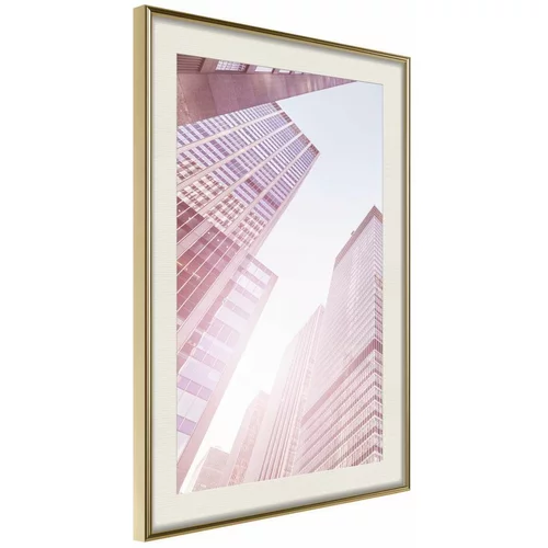  Poster - Steel and Glass (Pink) 30x45