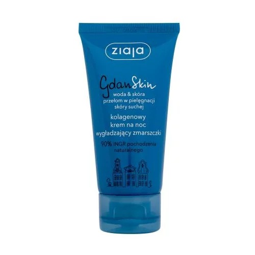 Ziaja GdanSkin Collagen Night Cream obnavljajuća noćna krema za lice protiv bora 50 ml za ženske